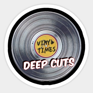 Vinyl Times Deep Cuts Logo Sticker